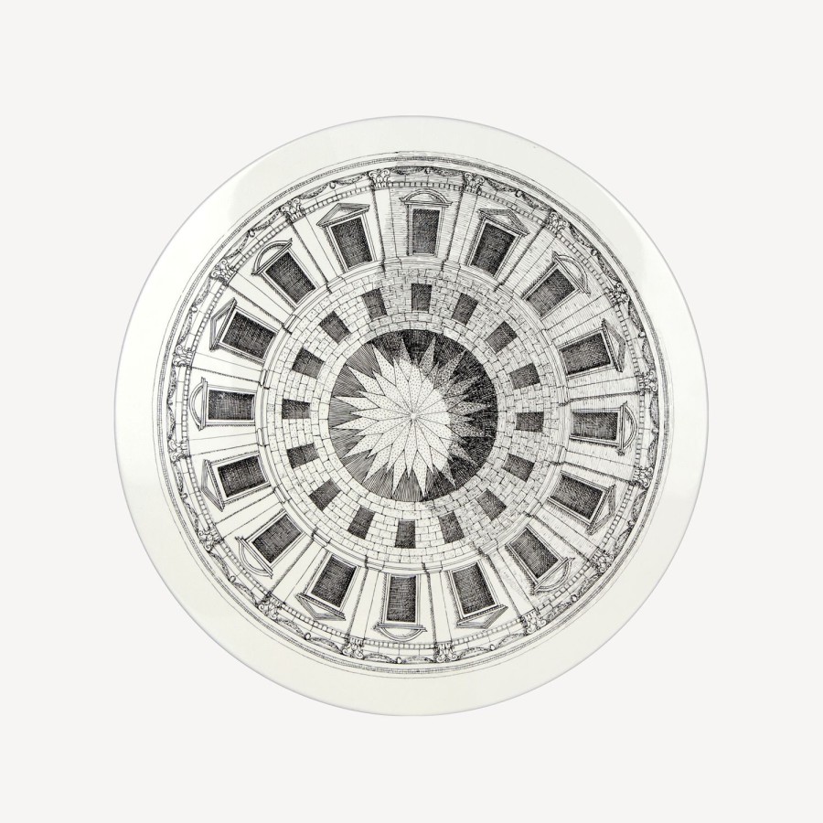 Fornasetti Tavolino Cortile Bianco Nero Tabelle