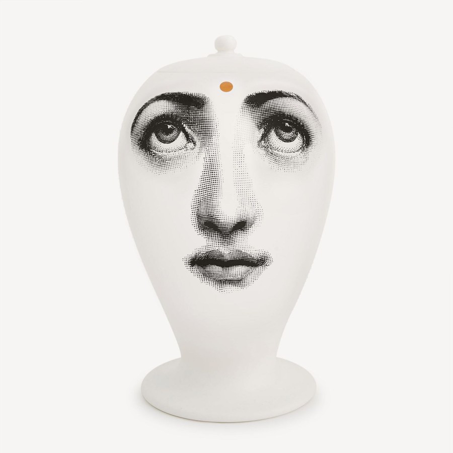 Fornasetti Vaso Ajna Bianco/Nero/Oro Vasi