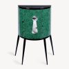 Fornasetti Consolle Serratura Su Malachite Verde/Bianco/Nero Console Di Archiviazione