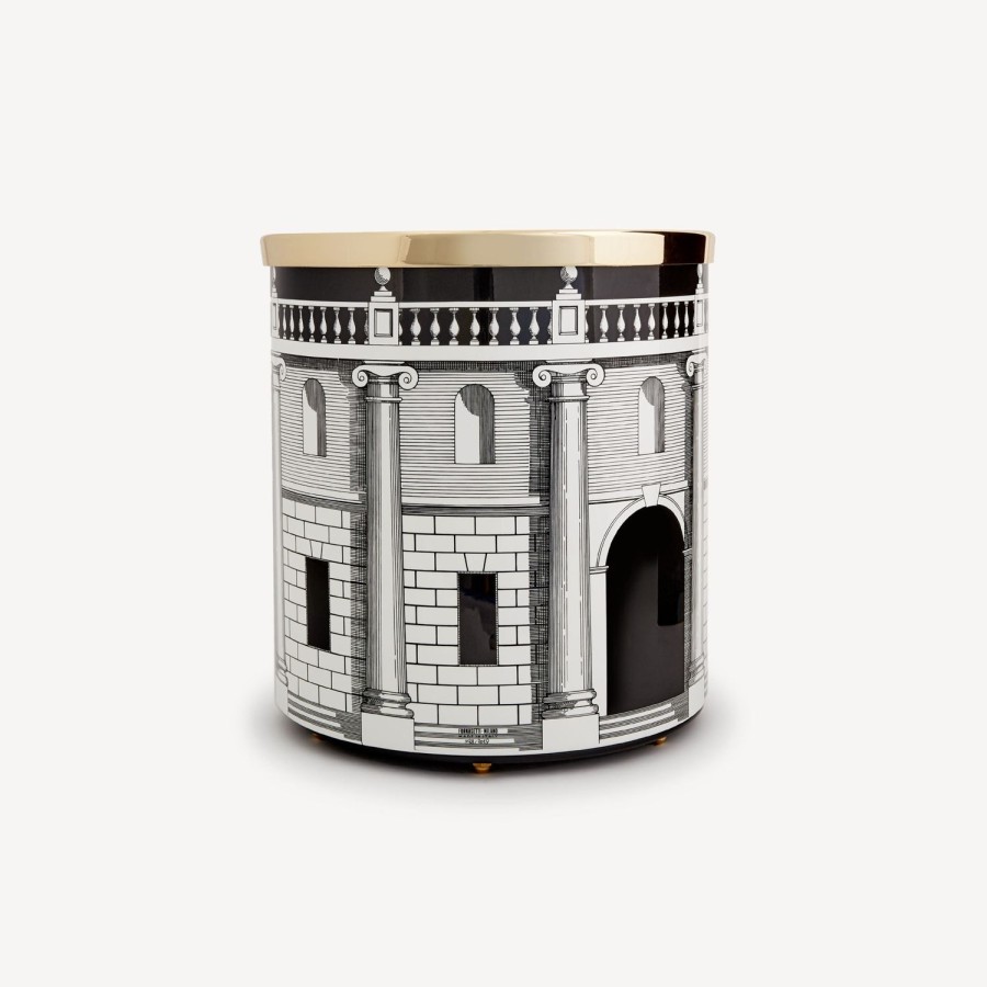 Fornasetti Cestino Carta Casa Con Colonne Bianco Nero Cestini Di Carta