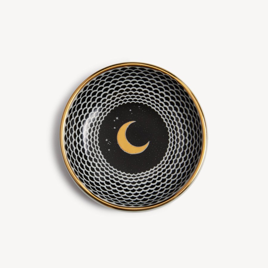 Fornasetti Posacenere Lunocentrica Bianco/Nero/Oro Posacenere Di Design