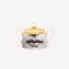 Fornasetti Zuccheriera Tema E Variazioni Bianco/Nero/Oro Set Da Te E Caffe