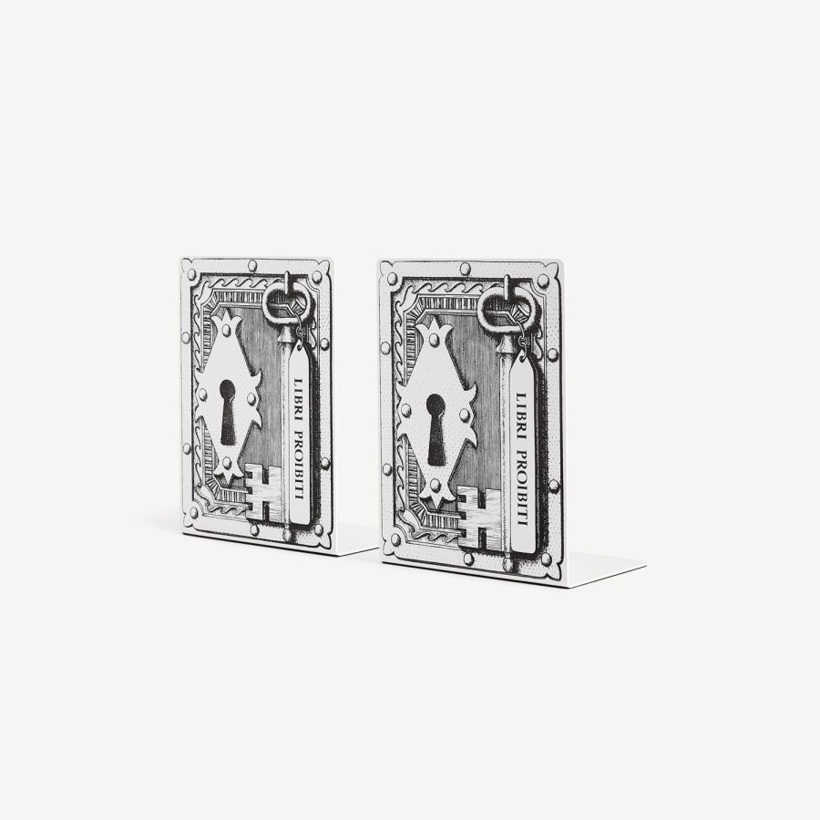 Fornasetti Fermalibri Libri Proibiti Bianco Nero Fermalibri