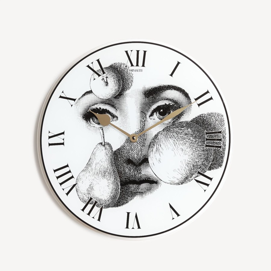 Fornasetti Orologio Tema E Variazioni N. 218 Bianco Nero Orologi Da Parete