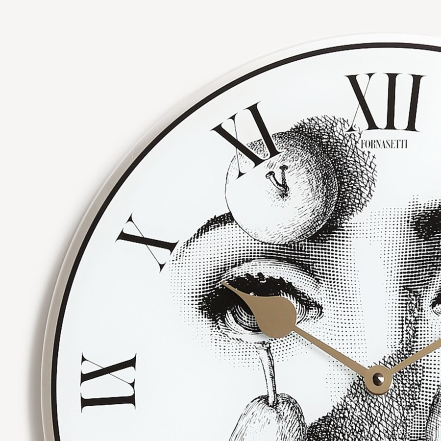 Fornasetti Orologio Tema E Variazioni N. 218 Bianco Nero Orologi Da Parete