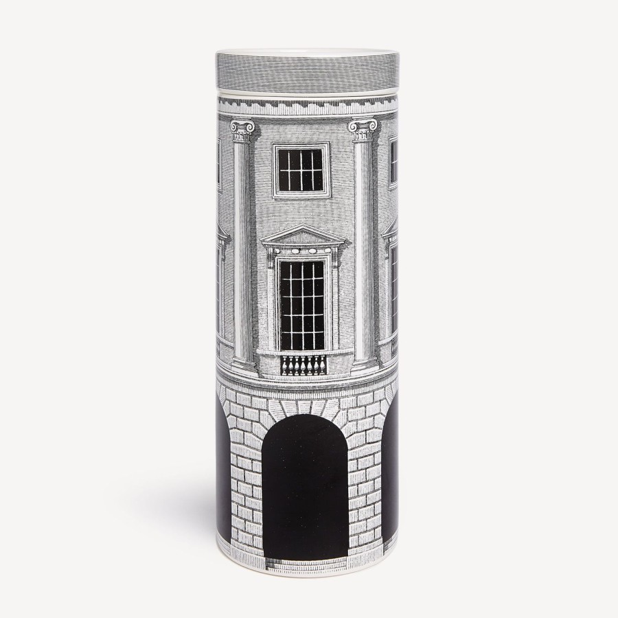 Fornasetti Candela Profumata Nel Mentre Alta - Architettura Decor - Immaginazione Fragranza Bianco Nero Candele Profumate