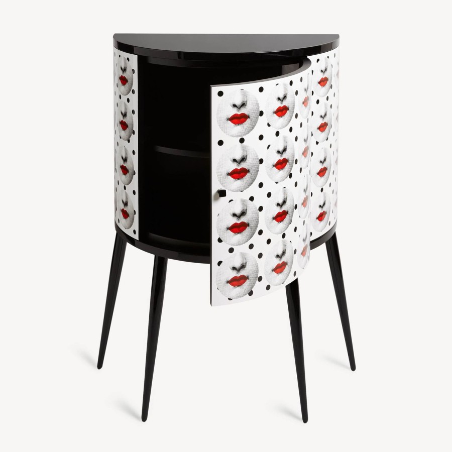 Fornasetti Consolle Comme Des Forna Bianco/Nero/Rosso Console Di Archiviazione