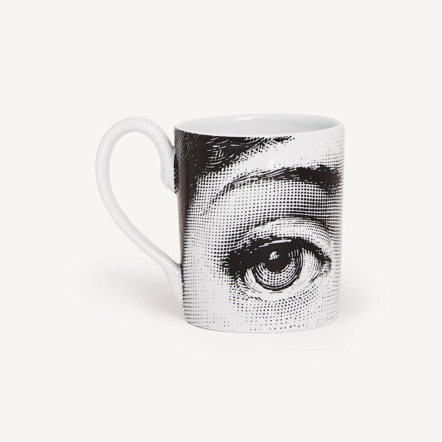 Fornasetti Tazza Occhi Bianco Nero Set Da Te E Caffe