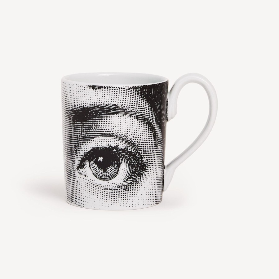 Fornasetti Tazza Occhi Bianco Nero Set Da Te E Caffe