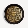 Fornasetti Vassoio Sole Raggiante Oro/Nero Vassoi E Pliants Decorativi