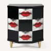 Fornasetti Comodino Poliedrico Kiss Rosso/Bianco/Nero Armadietti