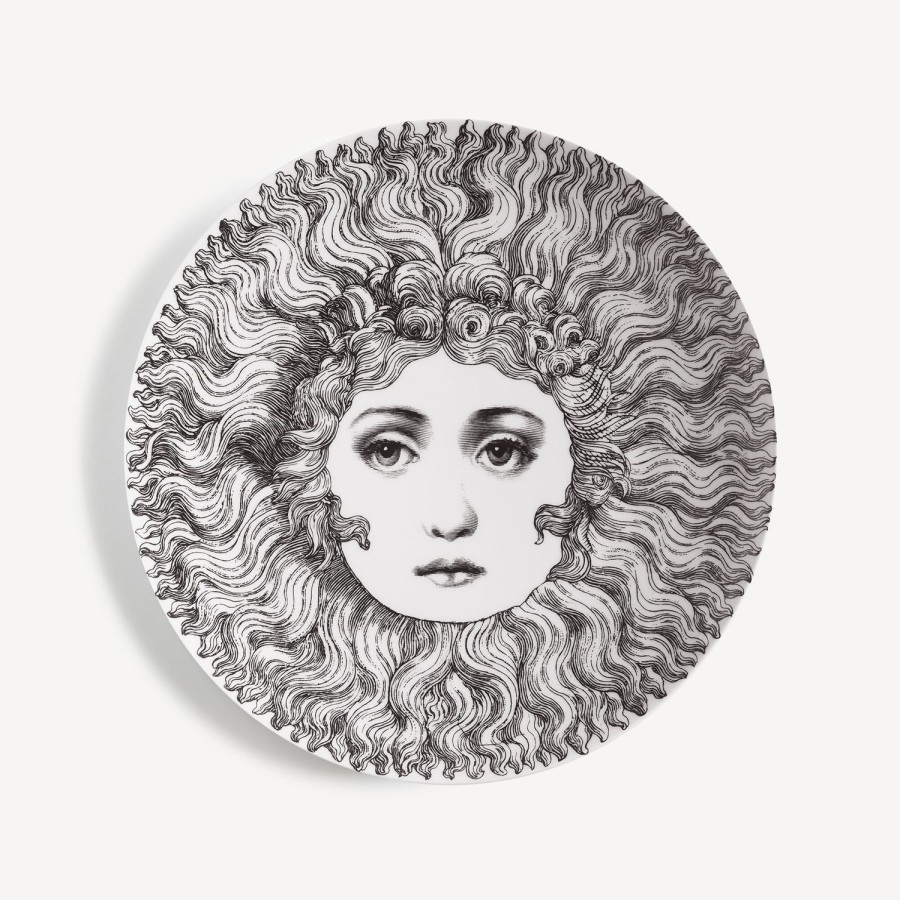 Fornasetti Piatto Da Muro Tema E Variazioni N.313 Bianco Nero Soli