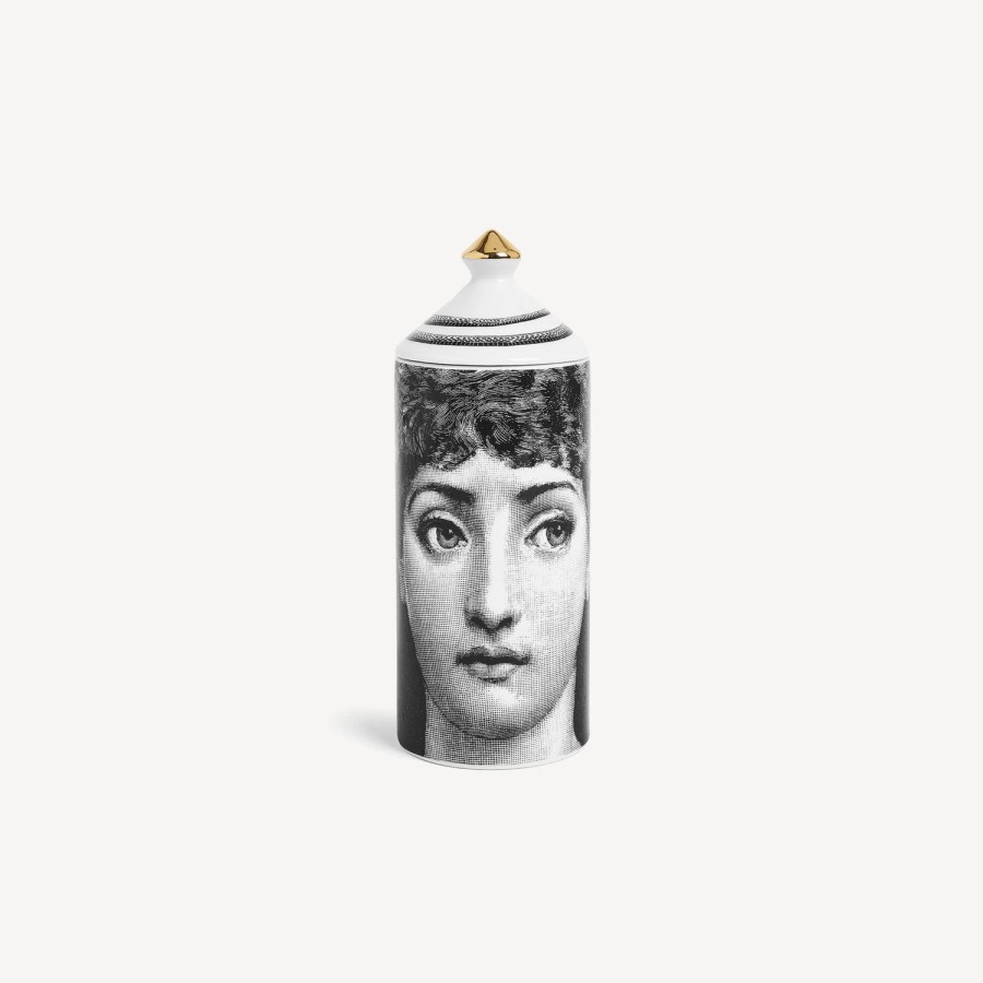 Fornasetti Talvolta Spray Profumato Per Ambiente - Mascherina Decor - Fragranza Frutto Proibito Bianco/Nero/Oro Spray Per Ambienti