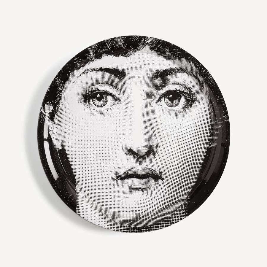 Fornasetti Vassoio Tema E Variazioni N.1 Bianco Nero Vassoi E Pliants Decorativi