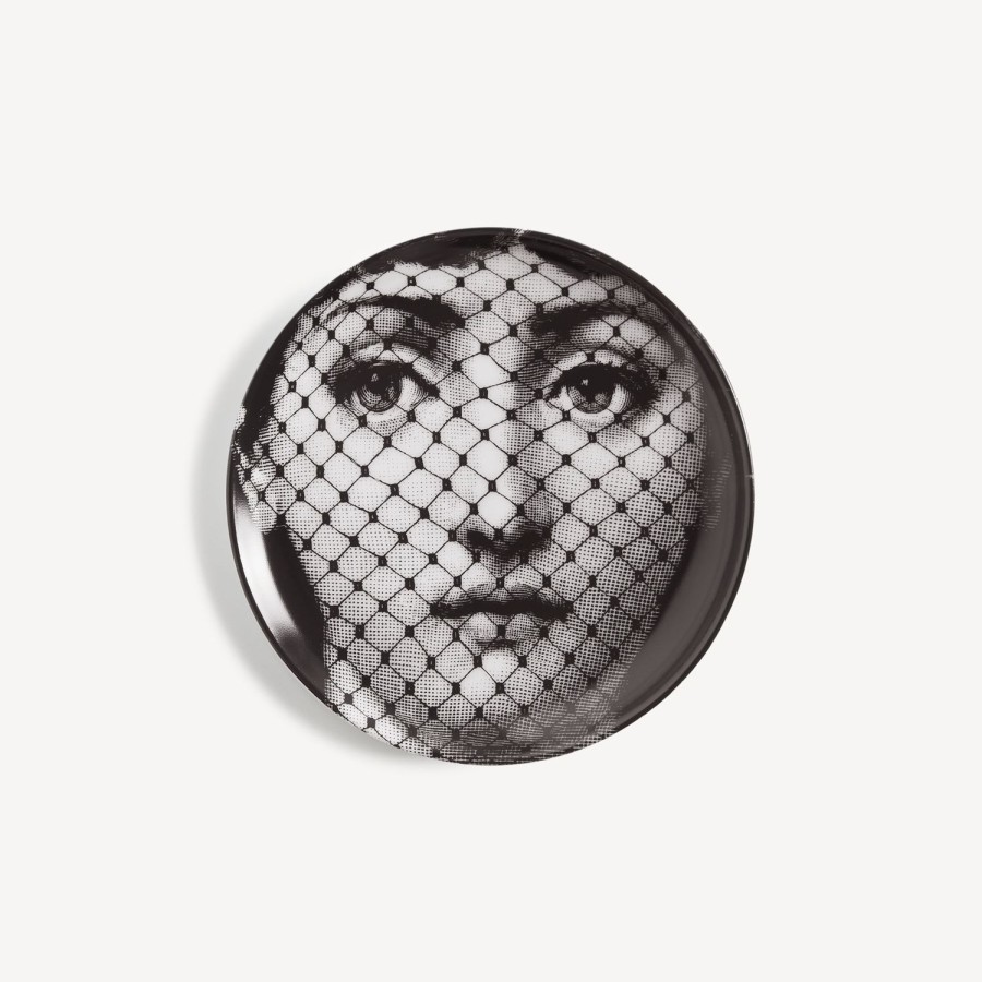 Fornasetti Sottobicchiere Tema E Variazioni N.78 Bianco Nero Bicchieri E Sottobicchieri