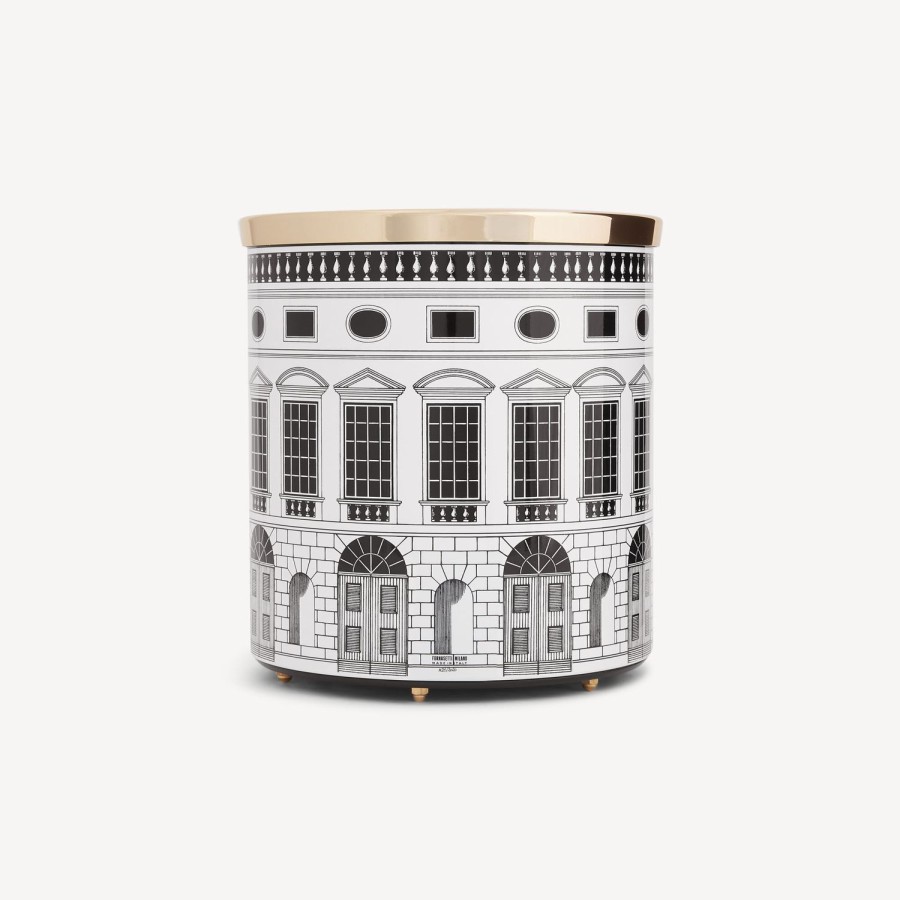 Fornasetti Architettura Del Cestino Della Carta Bianco Nero Cestini Di Carta