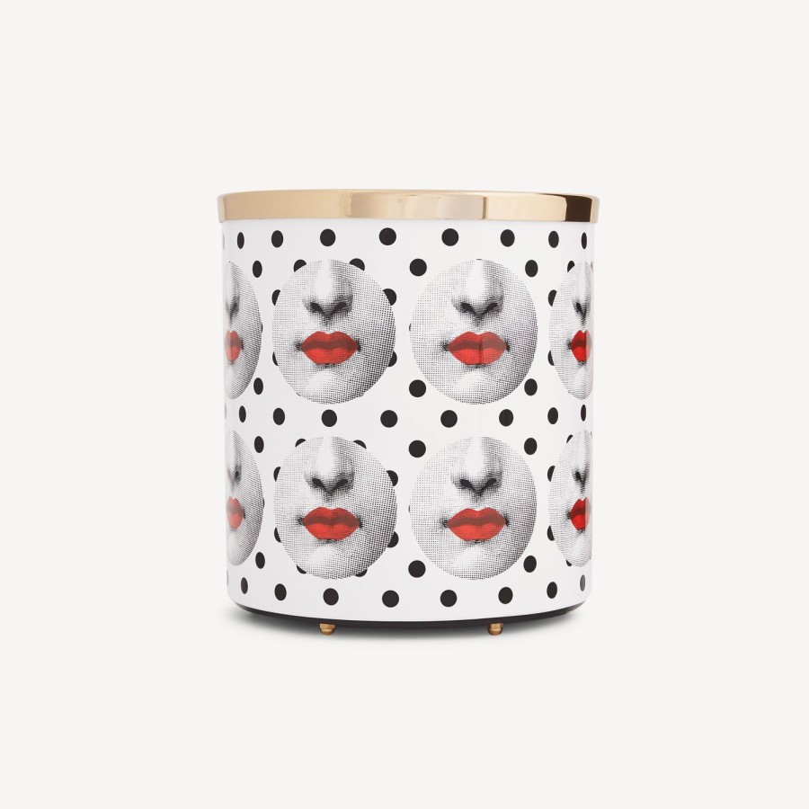 Fornasetti Cestino Carta Comme Des Forna Bianco/Nero/Rosso Cestini Di Carta