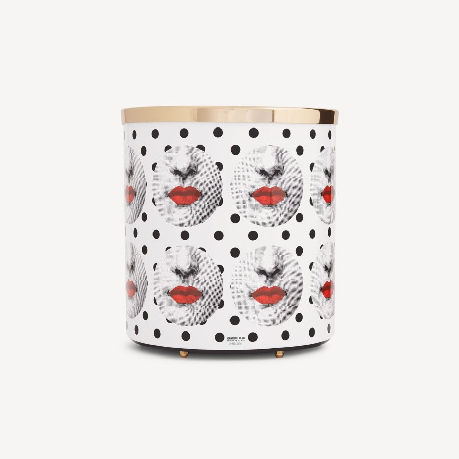 Fornasetti Cestino Carta Comme Des Forna Bianco/Nero/Rosso Cestini Di Carta