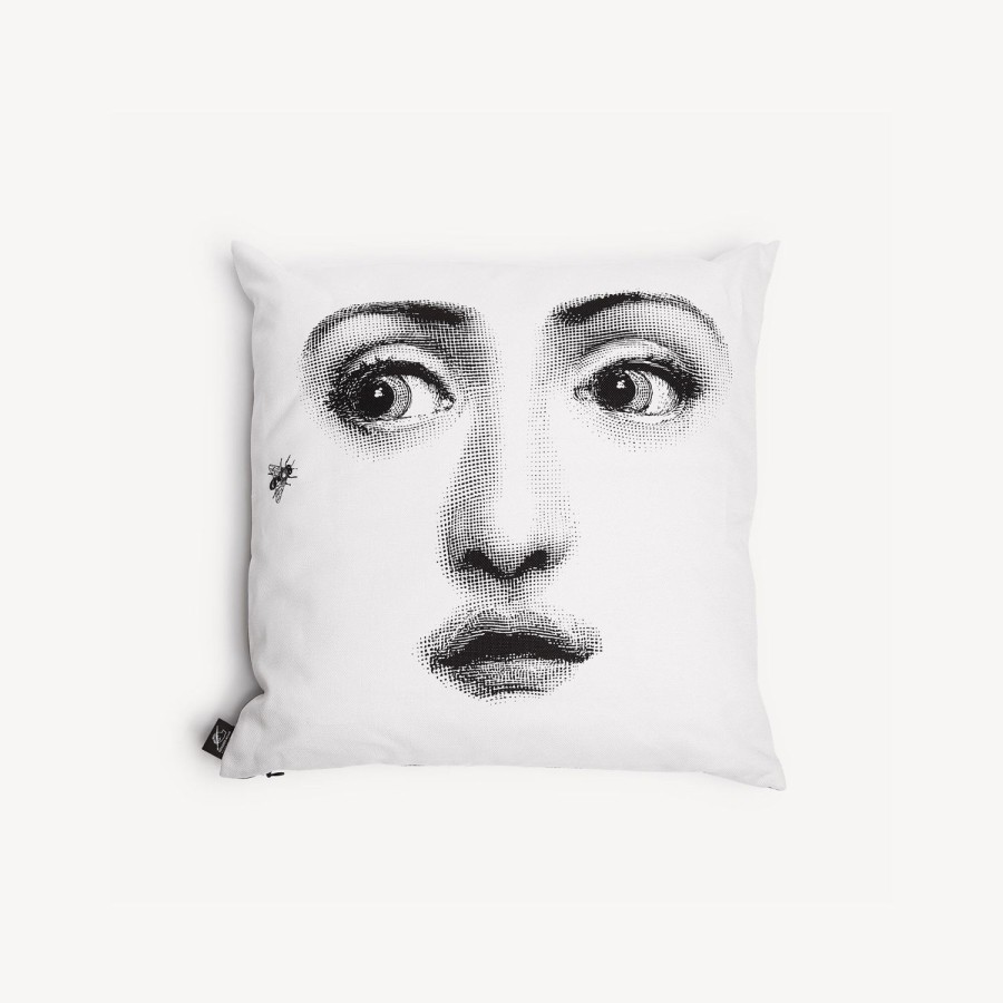 Fornasetti Scimmia Cuscino Bianco Nero Cuscini