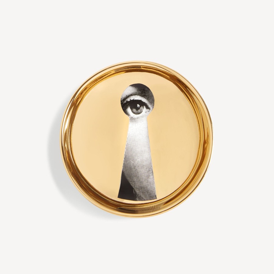 Fornasetti Posacenere Tema E Variazioni N.14 Bianco/Nero/Oro Posacenere Di Design