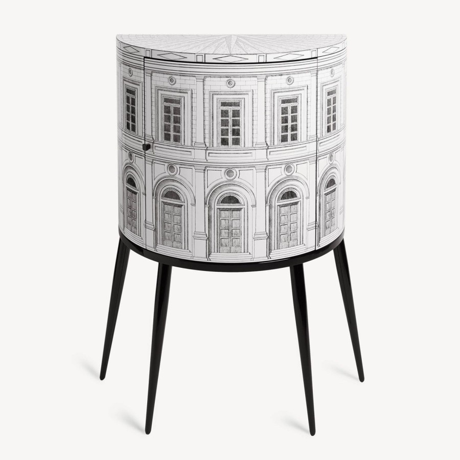 Fornasetti Console Architettura Bianco Nero Console Di Archiviazione