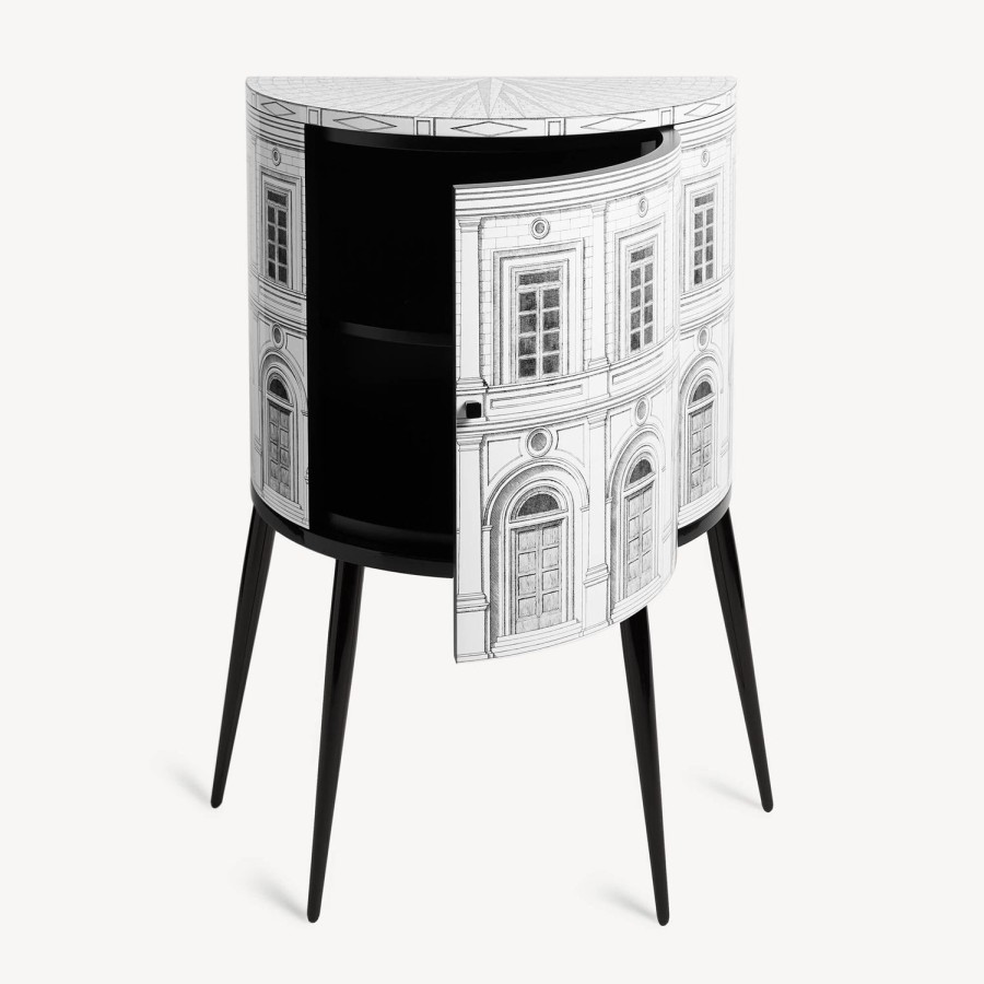 Fornasetti Console Architettura Bianco Nero Console Di Archiviazione