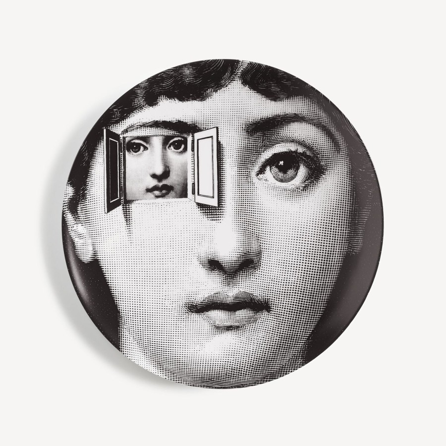 Fornasetti Piatto Da Muro Tema E Variazioni N.116 Bianco Nero Surrealismo