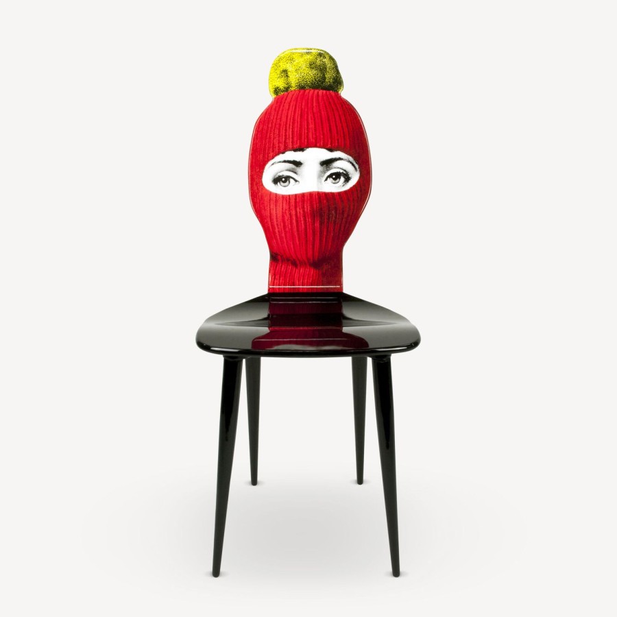 Fornasetti Sedia Lux Gstaad Rosso/Giallo/Nero Sedie