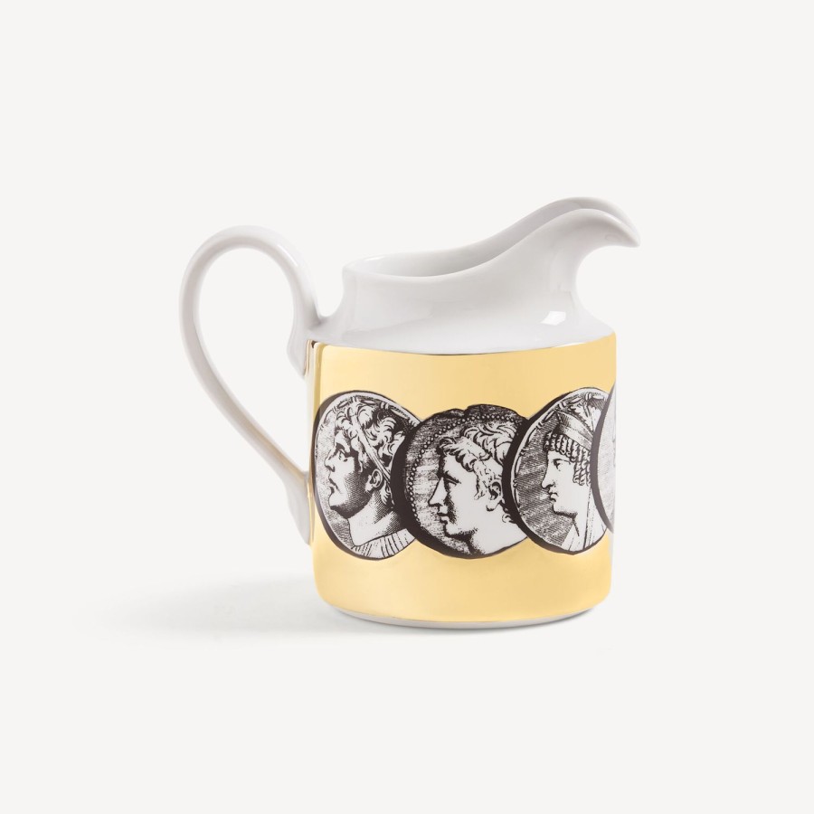 Fornasetti Lattiera Cammei Bianco/Nero/Oro Set Da Te E Caffe