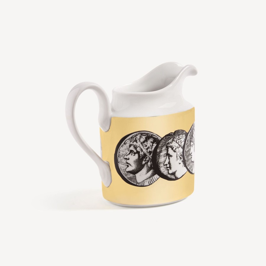 Fornasetti Lattiera Cammei Bianco/Nero/Oro Set Da Te E Caffe