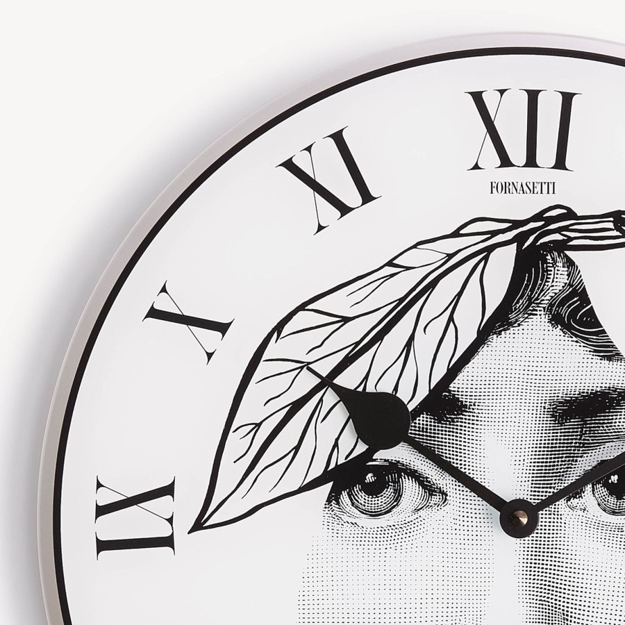 Fornasetti Orologio Tema E Variazioni N. 24 Bianco Nero Orologi Da Parete