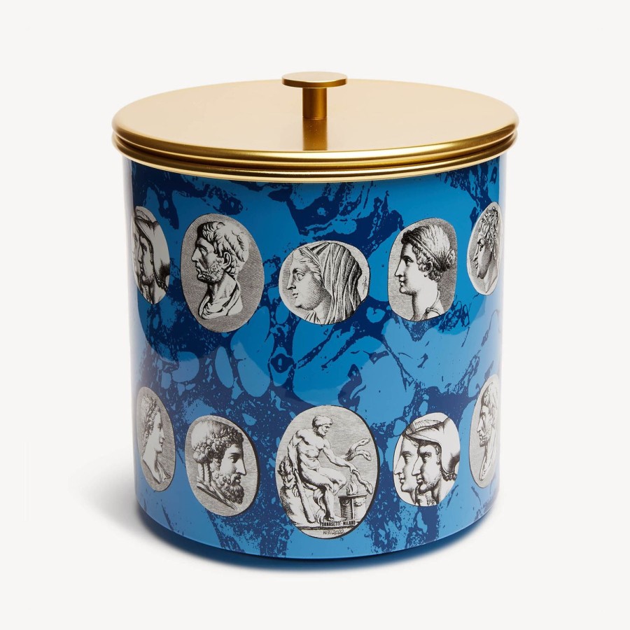 Fornasetti Secchiello Per Il Ghiaccio Cammei Bianco/Nero/Azzurro Secchielli Per Il Ghiaccio