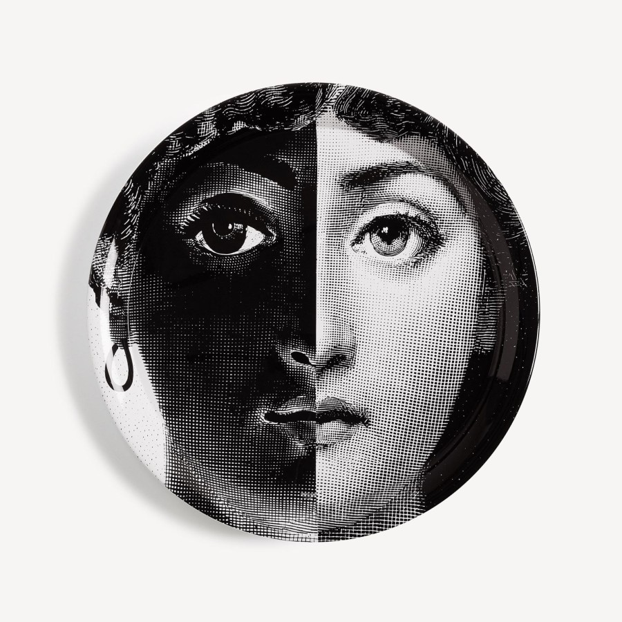 Fornasetti Vassoio Tema E Variazioni N.222 Bianco Nero Vassoi E Pliants Decorativi