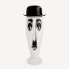 Fornasetti Vaso Smilzo Charlot Bianco Nero Vasi