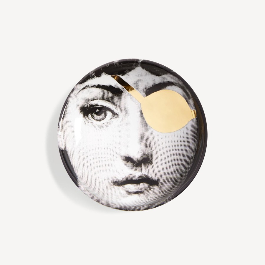 Fornasetti Posacenere Tema E Variazioni N.8 Bianco/Nero/Oro Posacenere Di Design