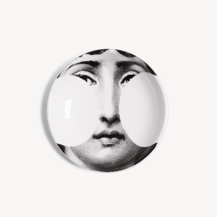 Fornasetti Posacenere Rotondo Tema E Variazioni N.149 Bianco Nero Posacenere Di Design