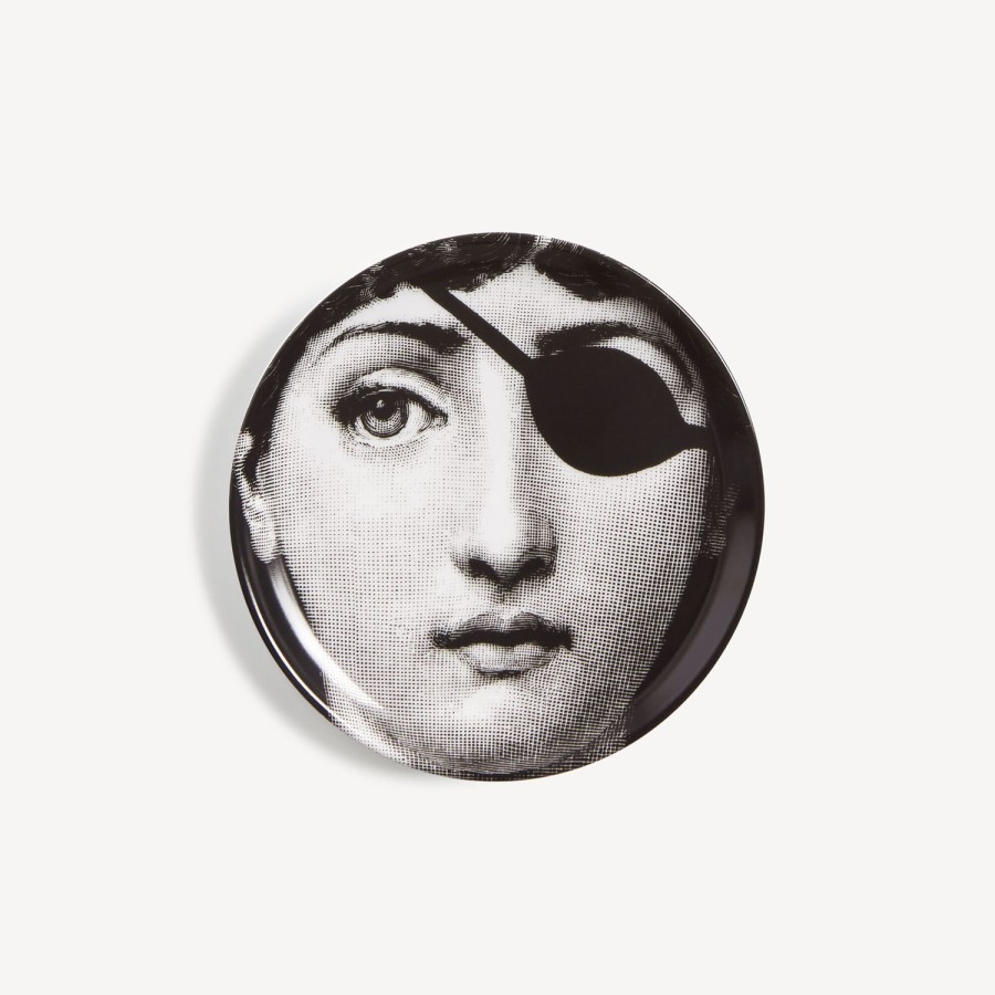 Fornasetti Sottobicchiere Tema E Variazioni N.8 Bianco Nero Bicchieri E Sottobicchieri