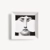 Fornasetti Piatto Quadrato Tema E Variazioni N.149 Bianco Nero Piatti Decorativi