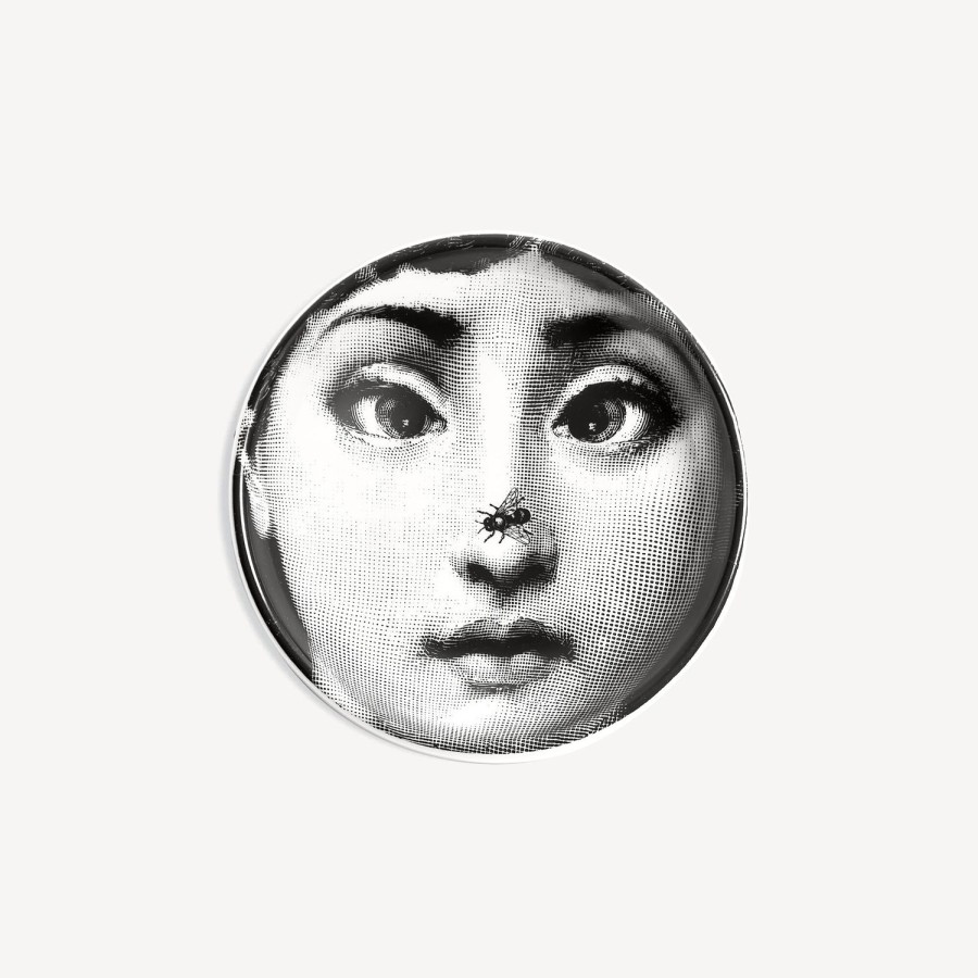 Fornasetti Posacenere Rotondo Tema E Variazioni N.363 Bianco Nero Posacenere Di Design