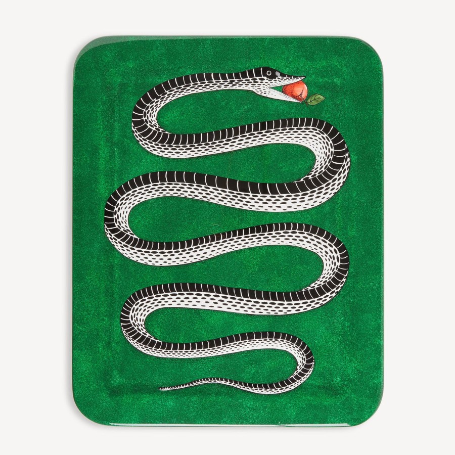 Fornasetti Vassoio Serpente Multicolore Vassoi E Pliants Decorativi