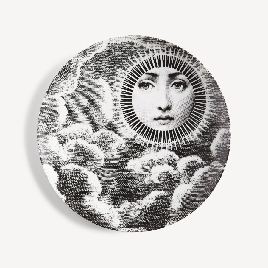 Fornasetti Piatto Da Muro Tema E Variazioni N.101 Bianco Nero Soli