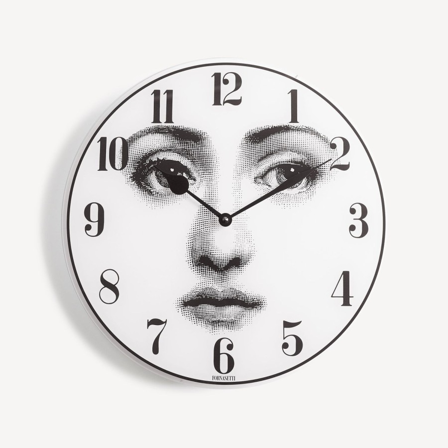 Fornasetti Orologio Da Parete Viso Bianco Nero Orologi Da Parete