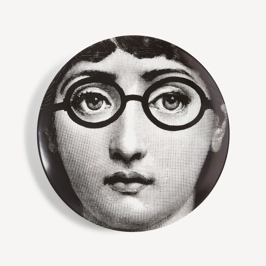 Fornasetti Piatto Da Muro Tema E Variazioni N.26 Bianco Nero Occhi