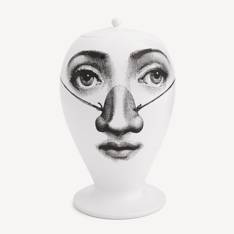 Fornasetti Vaso Burlone Bianco Nero Vasi