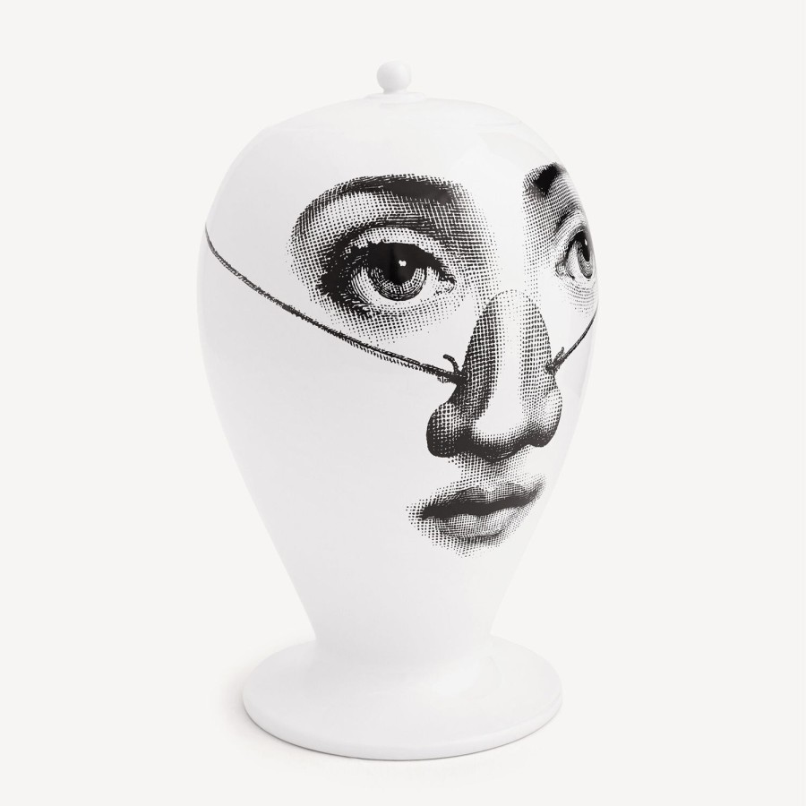 Fornasetti Vaso Burlone Bianco Nero Vasi