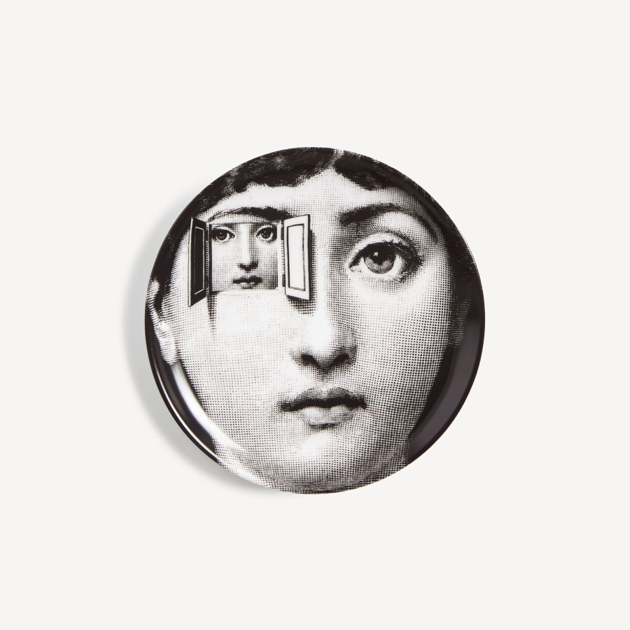 Fornasetti Sottobicchiere Tema E Variazioni N.116 Bianco Nero Bicchieri E Sottobicchieri