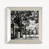 Fornasetti Vassoio Quadrato Giardino Settecentesco Bianco Nero Vassoi Decorativi