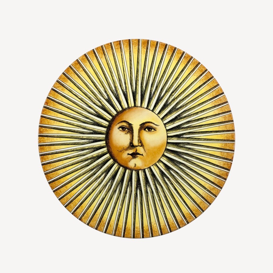 Fornasetti Tavolino Sole Splendente Giallo/Nero Tabelle