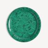 Fornasetti Vassoio Malachite Verde/Nero Vassoi E Pliants Decorativi