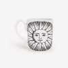 Fornasetti Tazza Suola Bianco Nero Set Da Te E Caffe